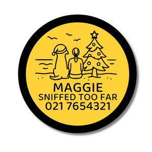 All: Slide-On Dog ID Tag - Beach Hangout