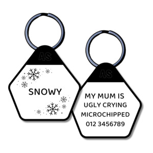 All: Dog ID Tag - Snowflakes