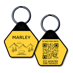 QR Code Dog ID Tag - Marley
