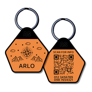 All: QR Code Dog ID Tag - Arlo