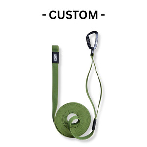 Custom Olive Terraflow Long Line Dog Leash - 3m, no traffic handle