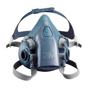 Respiration: 3M 7500 Half Face Mask Respirator. Reusable