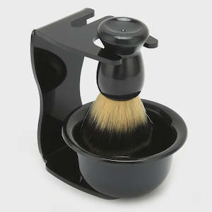 Brushes Combs: 3 in 1 Barbering Shaving Brush