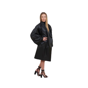 Capes Aprons 1: Glide - Black Cape Stain Proof with Sleeves