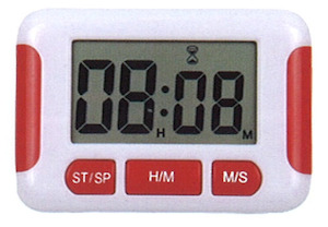 Digital Timer White and Red