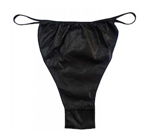 Hygiene: Mens Disposable G-String Black 6 Pack