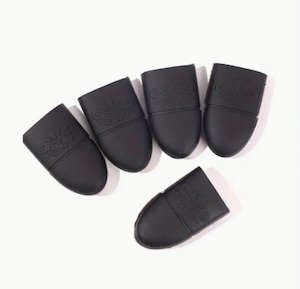 Gel Polish: Silicone Soak Off Caps 10pk BLACK