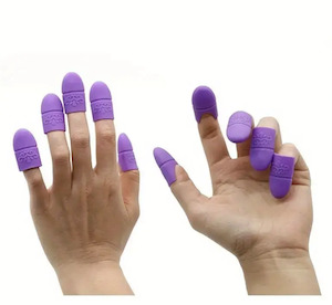 Gel Polish: Silicone Soak Off Caps 10pk PURPLE