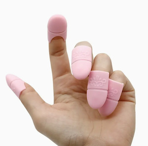 Prep Remove: Silicone Soak Off Caps 10pk PINK