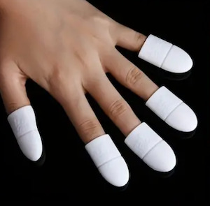 Silicone Soak Off Caps 10pk WHITE