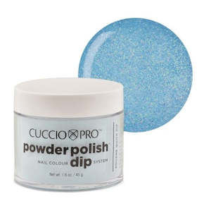 Dipping Systems: Cuccio Pro - Baby Blue Glitter Dipping Powder 1.6oz