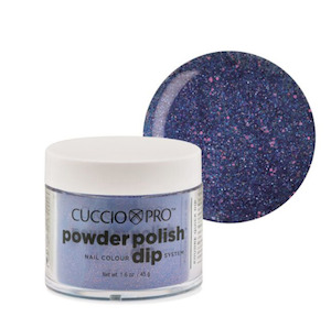 Dipping Systems: Cuccio Pro - Blue with Pink Glitter Powder 1.6oz