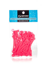 Santorini - Silicon Flat Perm Rubbers 50pk
