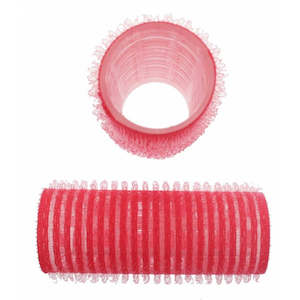 Hair Rollers 1: Pink 24mm Velcro Rollers 12pk
