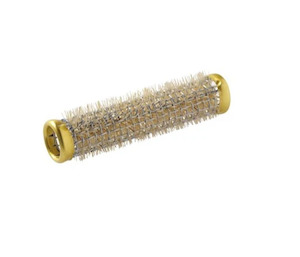 Hair Rollers 1: Metal Brush Roller Silv/Gold 13mm 12 Pack