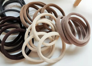 Hair Ties 1: Soft and Gentle Hair Ties- Neutral 25pk