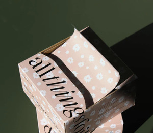 All things foil - Designer Pink Petals Original Pop Up Foil 12.5cm x 27cm