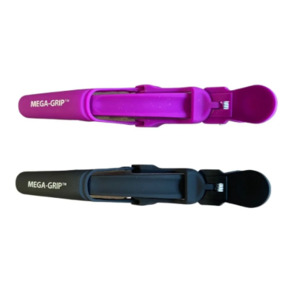 Hair: Mega-Grip - Crocodile Clips 6pk / Purple