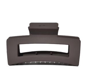Hair: Avela - Rectangle Large Claw Clip 11cm Stone