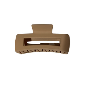 Avela - Rectangle Large Claw Clip 11cm Latte