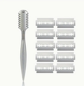 Scissors Thinners: Thinning Razor Comb - Stainless steel