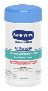 Products: Sani-Wipe Food Service Disinfectant Wet Wipes