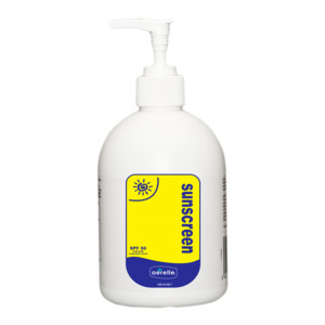 Products: Aerelle SPF50+ Sunscreen 500ml Pump by Ardrich Limited