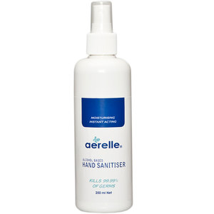Products: Aerelle 250ml Alcohol Based Hand Sanitiser - Sprayer