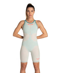 Women Technical Racing: Women's Open-Back Powerskin Carbon Air2 Kneeskin Limited Edition Soothing Sea