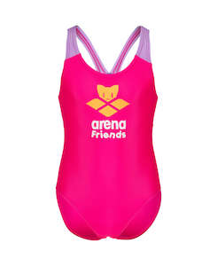 Youth Clearance: Arena Logo Cats Kids Girl On Piece - Freak Rose-Lilac