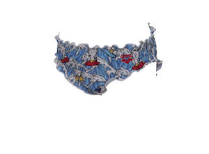 Youth Clearance: Surfing Kids Girl Brief - Turquoise Multi