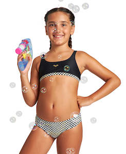 Girls Meryl Jr Top Two Peice - Black-White Multi