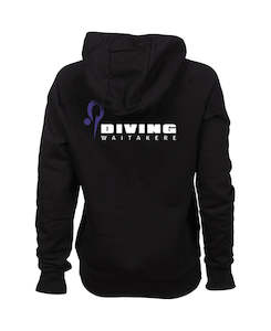 Diving Waitakere Jr Hooded Panel Sweatshirt - Black