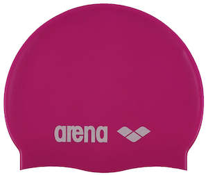 arena Kids' Junior Classic Silicone Swim Cap Pink-White