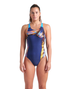 Women's Dreamline V Back Navy-Turquoise-Multi