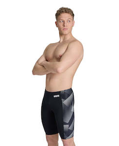 Arena Performance Men's Halftone Swim Jammer - Black