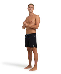 Men's arena Pro_File Beach Boxer - Black-white