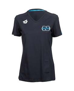 Neptune Swim Club: Neptune Women's Panel T-Shirt - Navy