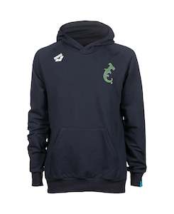 Te Arawa Unisex Hooded Panel Sweatshirt - Navy