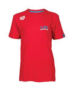 Levin Swimming Club: Levin Swimming Club Team T-Shirt Panel JR - Red