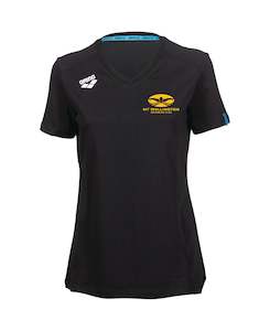 Mt Wellington Swimming Club: Mt Wellington Women's Panel T-Shirt - Black