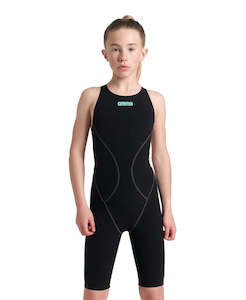 G Powerskin Impulso: arena Girls Powerskin Impulso Kneeskin OB Swim Racing - Black Teal