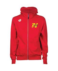 Nelson South Swimming: Nelson South Unisex Hooded Panel Jacket - Red