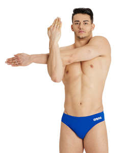 Men: Arena Performance Men's Solid Team Swim Briefs Royal-White