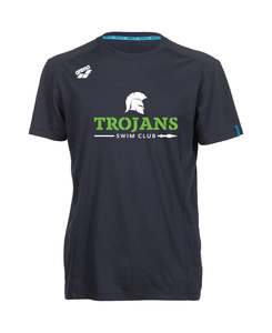 Home Page: Trojans Unisex Panel T-Shirt - Navy