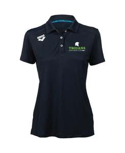 Home Page: Trojans Women's Solid Polo - Navy