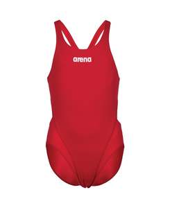 Home Page: Canterbury Diving Girls' Solid Team Swim Tech Swimsuit - Red