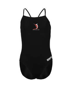 Coast Swim Club Girl's Team Challenge Swimsuit - Black
