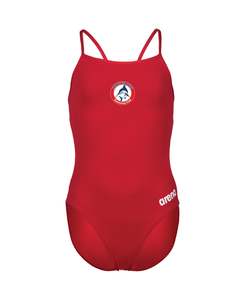 Bay of Islands Girls' Solid Team Challenge Swimsuit - Red