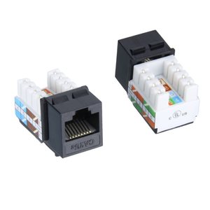 Products: Keystone Jack for cat5e - black